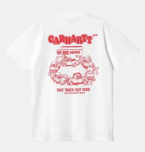 Carhartt WIP Fast Food T-Shirt in White