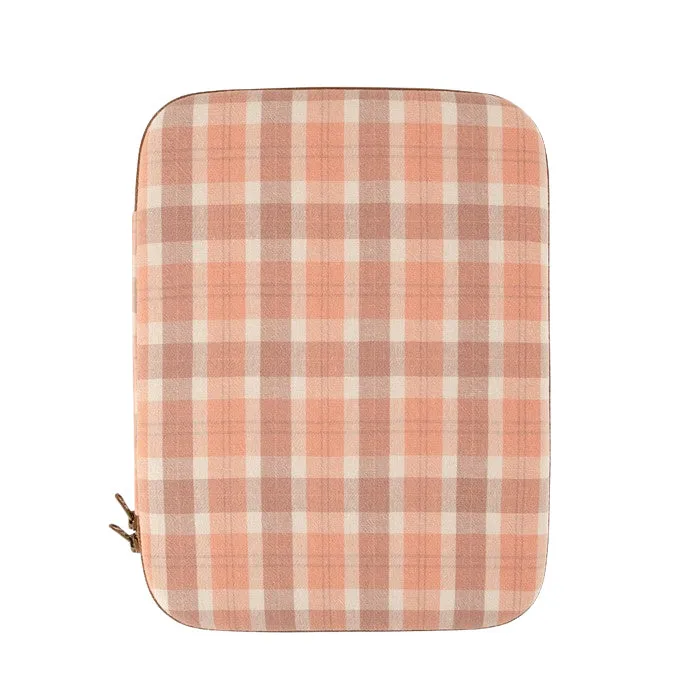 Casual Checkered Plaids Pattern iPad Laptop Sleeves Cases Pouches Protective Covers Purses Handbags Square Cushion Designer School Collage Office Lightweight