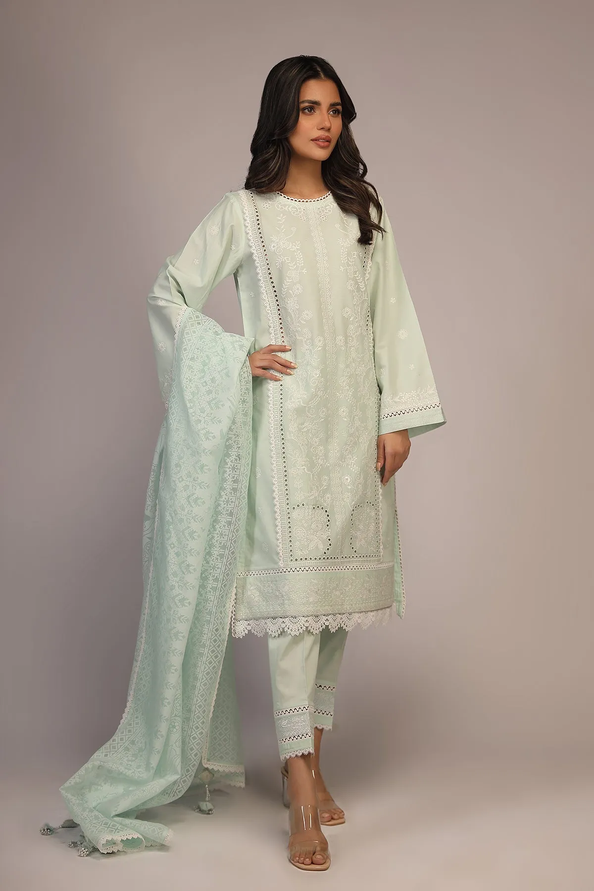 Chikankari 3 Piece