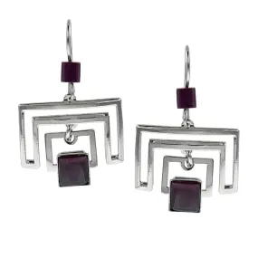 Christophe Poly Art Deco Mobile Earrings