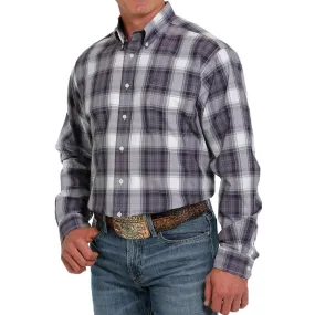 Cinch Men's Plaid Print Button-Down Shirt