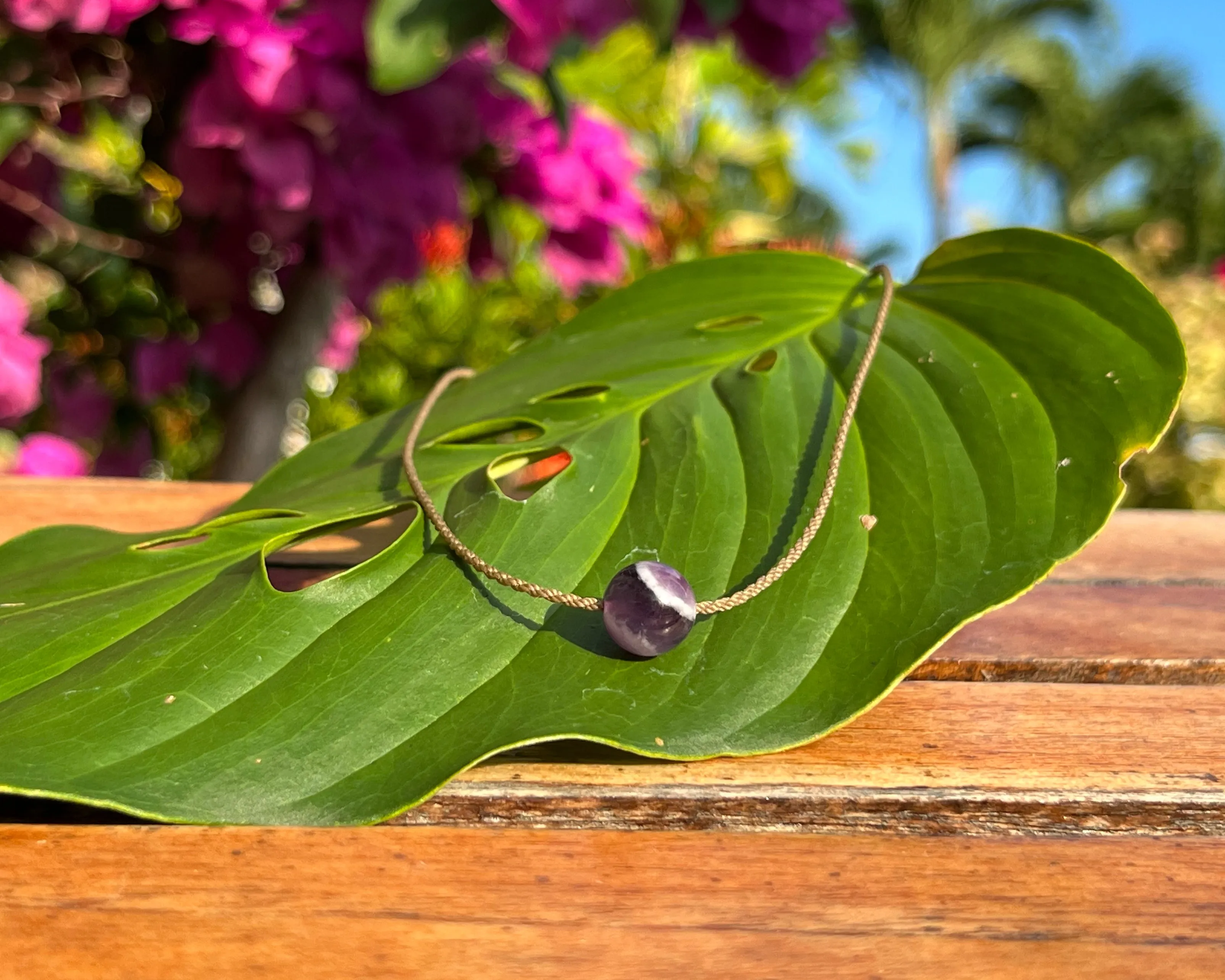 Classic Single Necklace-1641-Amethyst