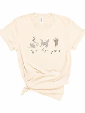 Coffee Dogs Jesus Boutique Tee