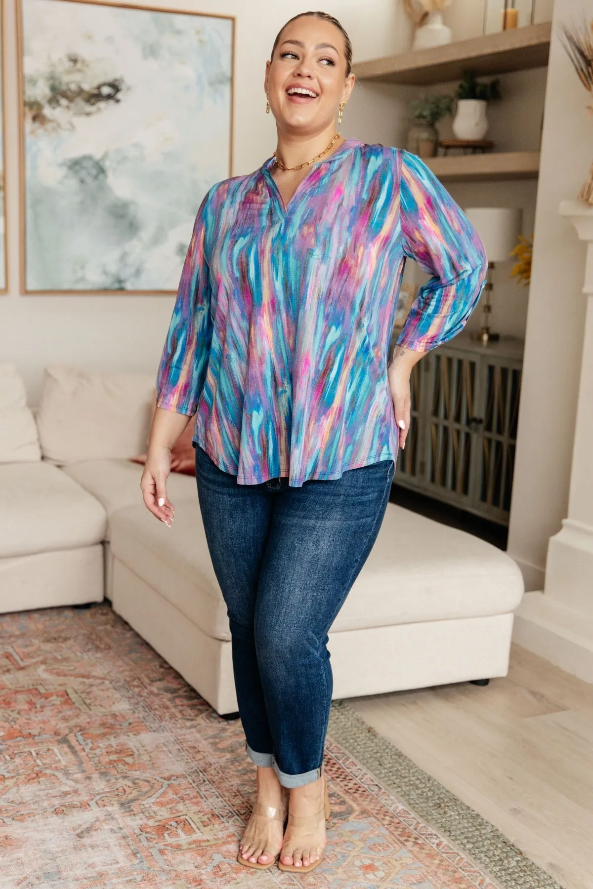 Colorful Work to Play Blouse