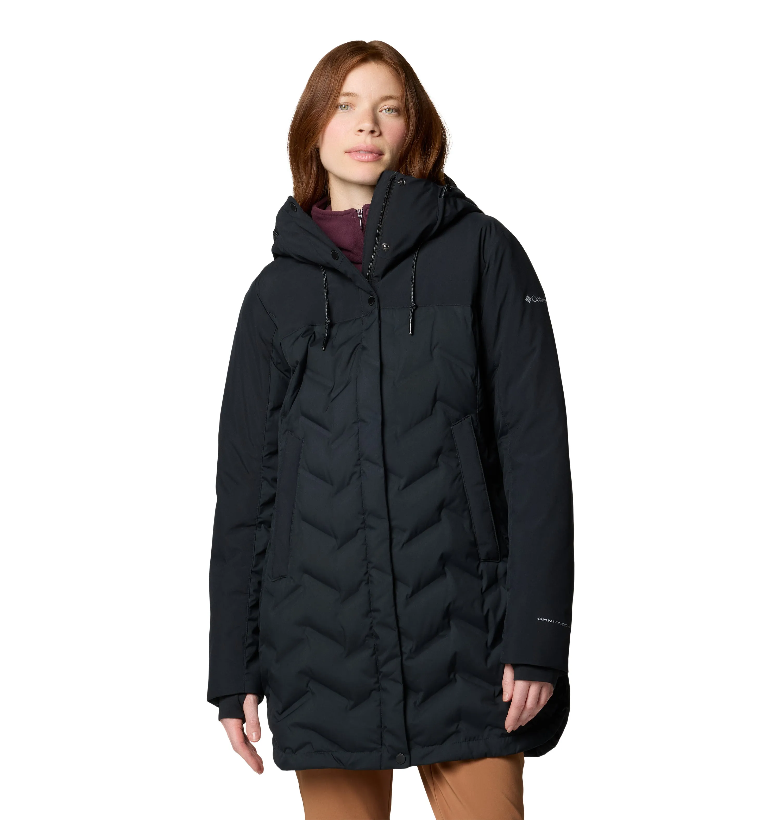 Columbia Women's Mountain Croo III Mid Waterproof Insulated Down Parka (Black)