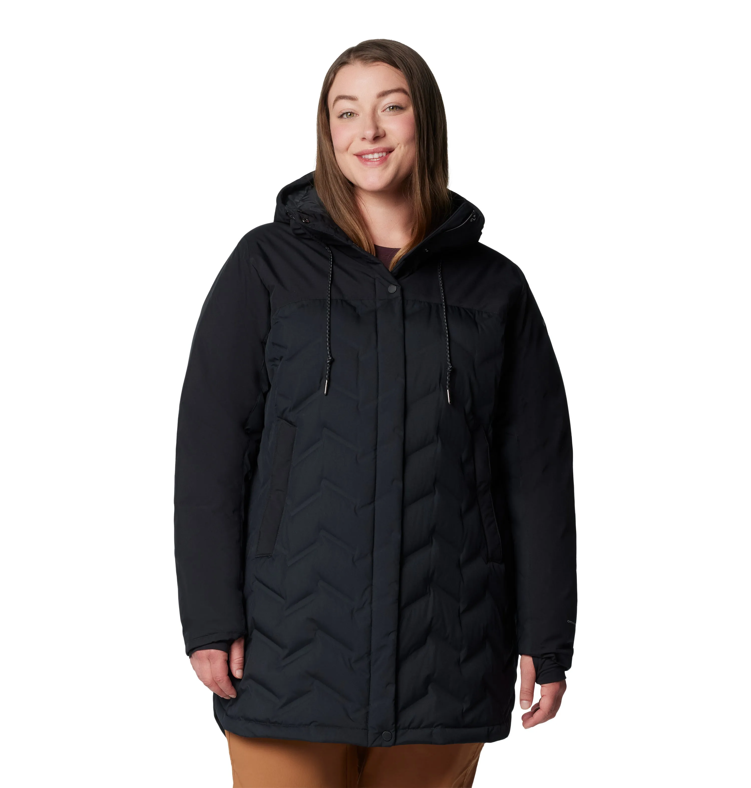 Columbia Women's Mountain Croo III Mid Waterproof Insulated Down Parka (Black)