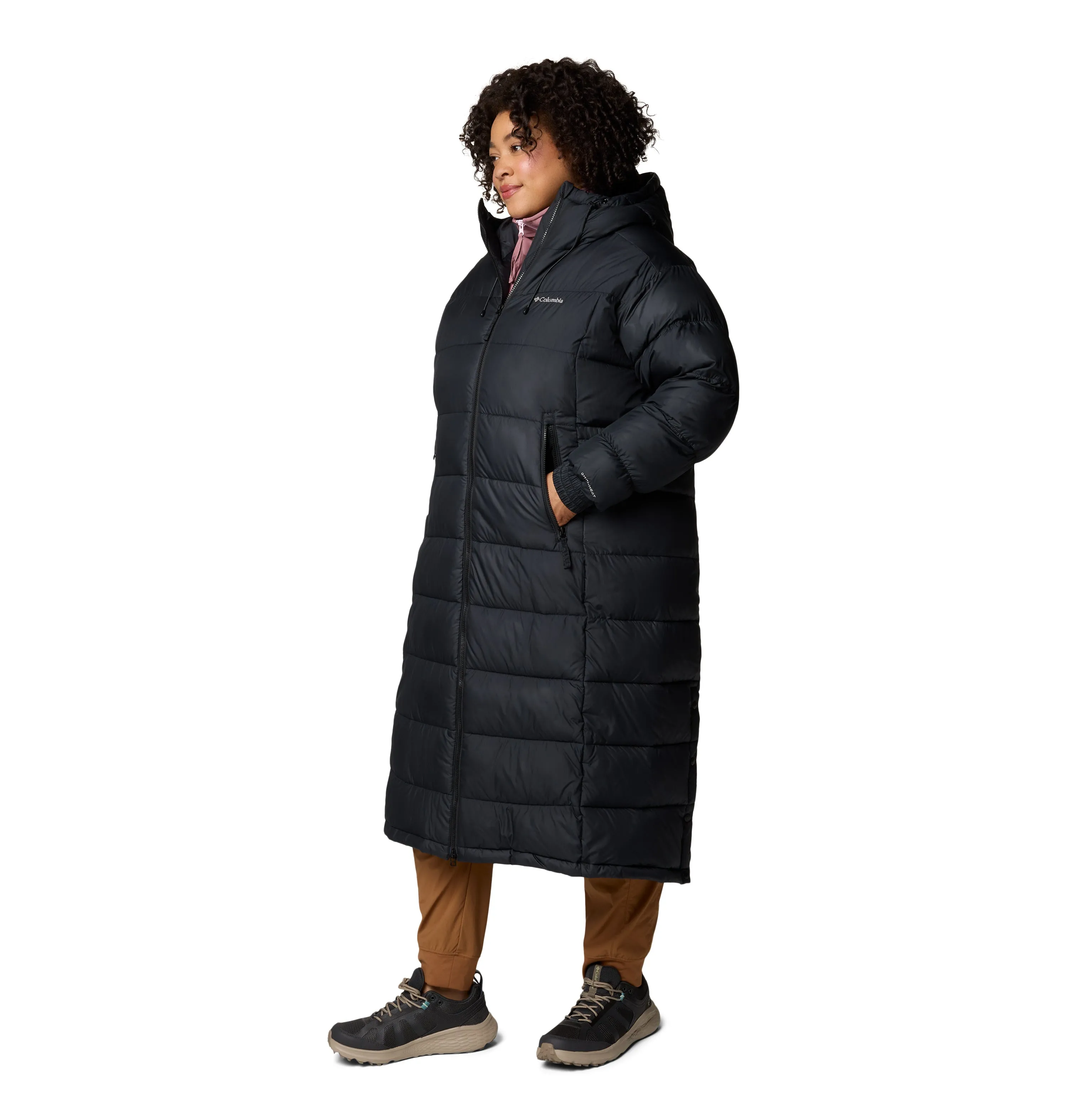 Columbia Women's Pike Lake II Long Insulated Puffer Jacket (Black)