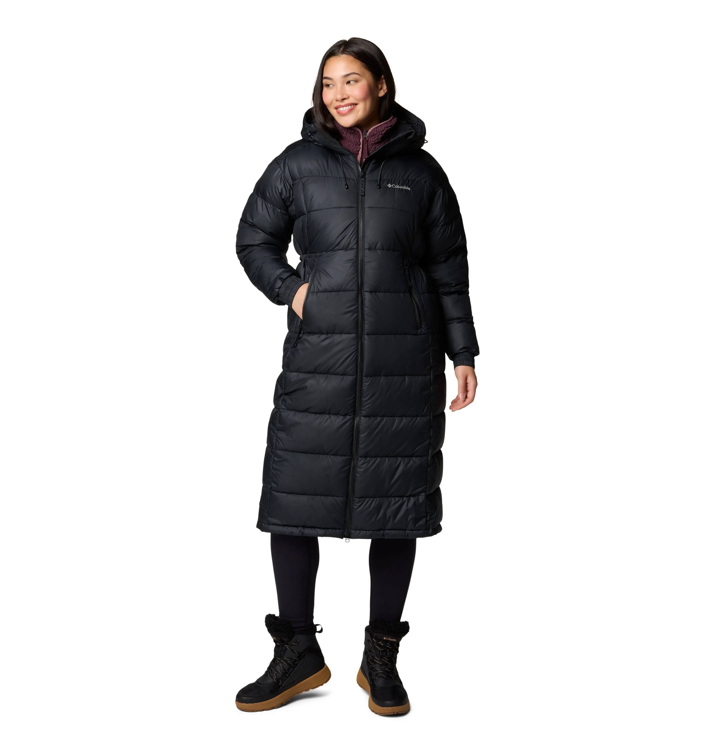 Columbia Women's Pike Lake II Long Insulated Puffer Jacket (Black)