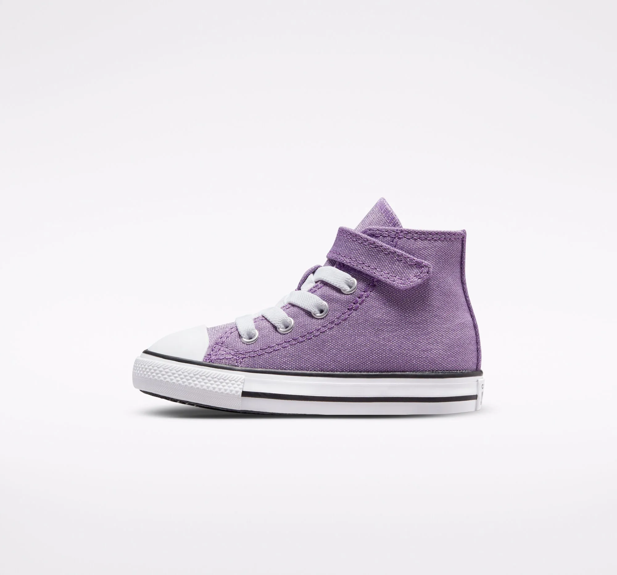 Converse girls' high ankle shoe Chuck Taylor All Star Easy-On Glitter 772878C purple