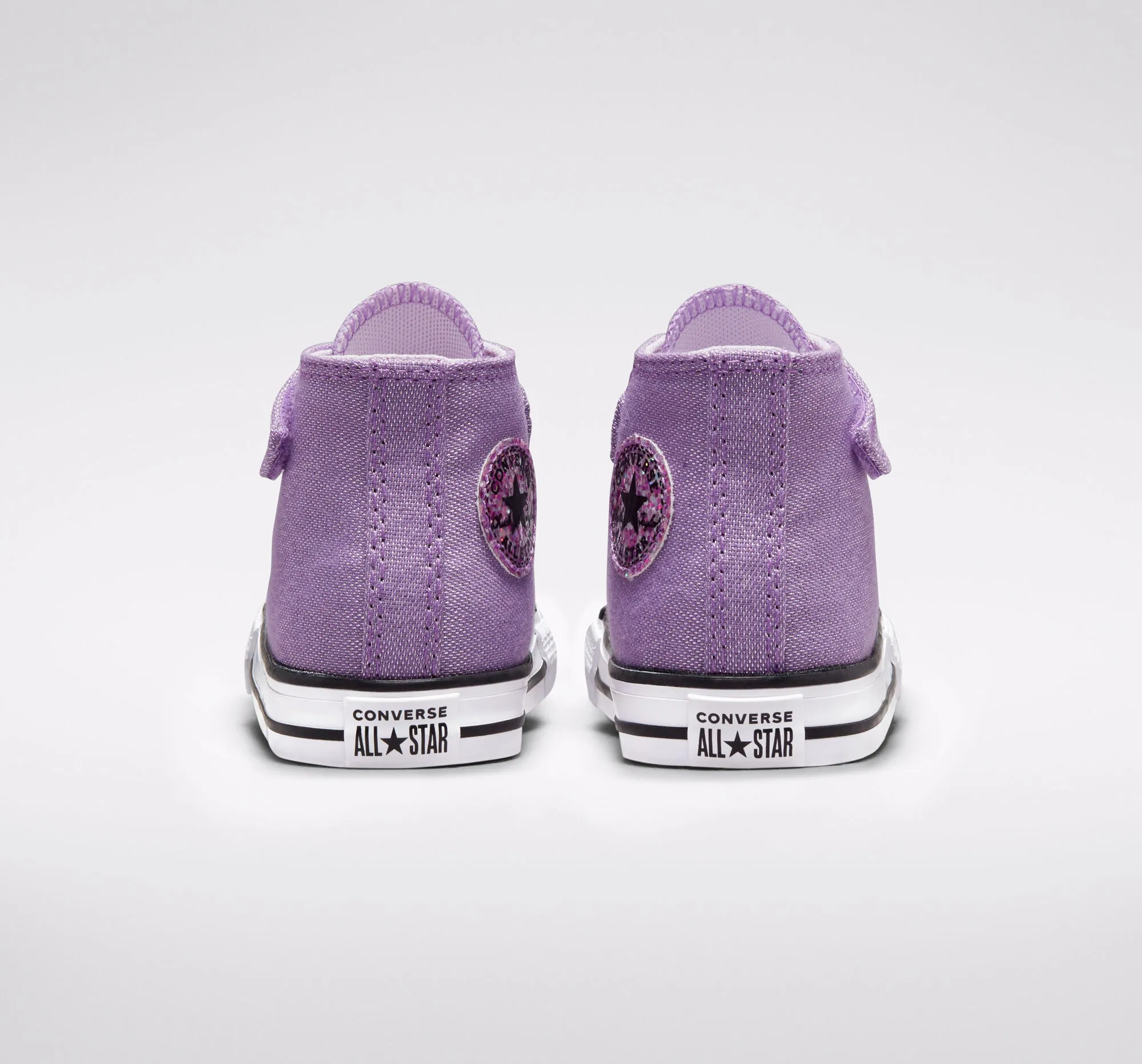 Converse girls' high ankle shoe Chuck Taylor All Star Easy-On Glitter 772878C purple