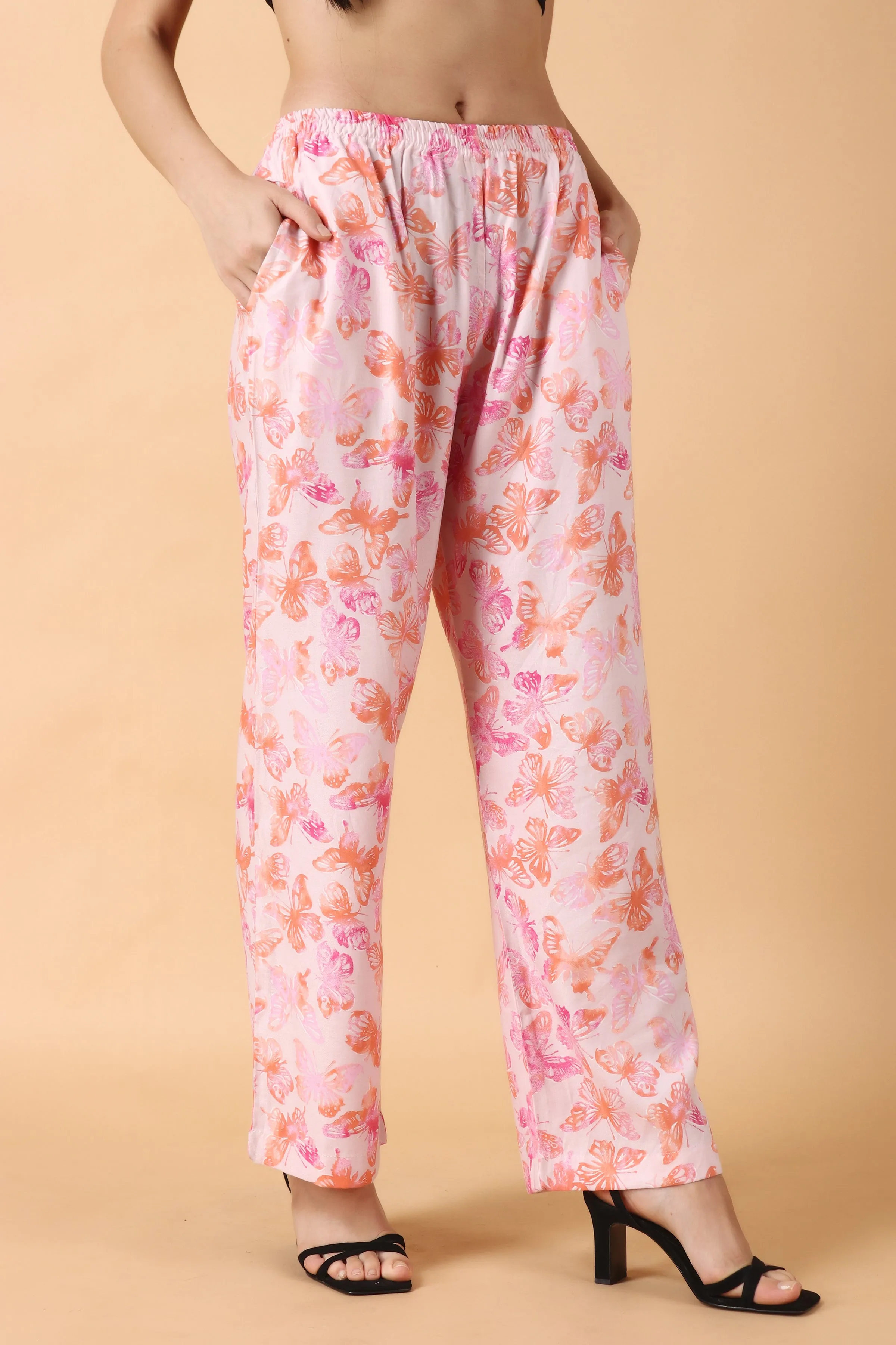 Coral Butterfly Pajama