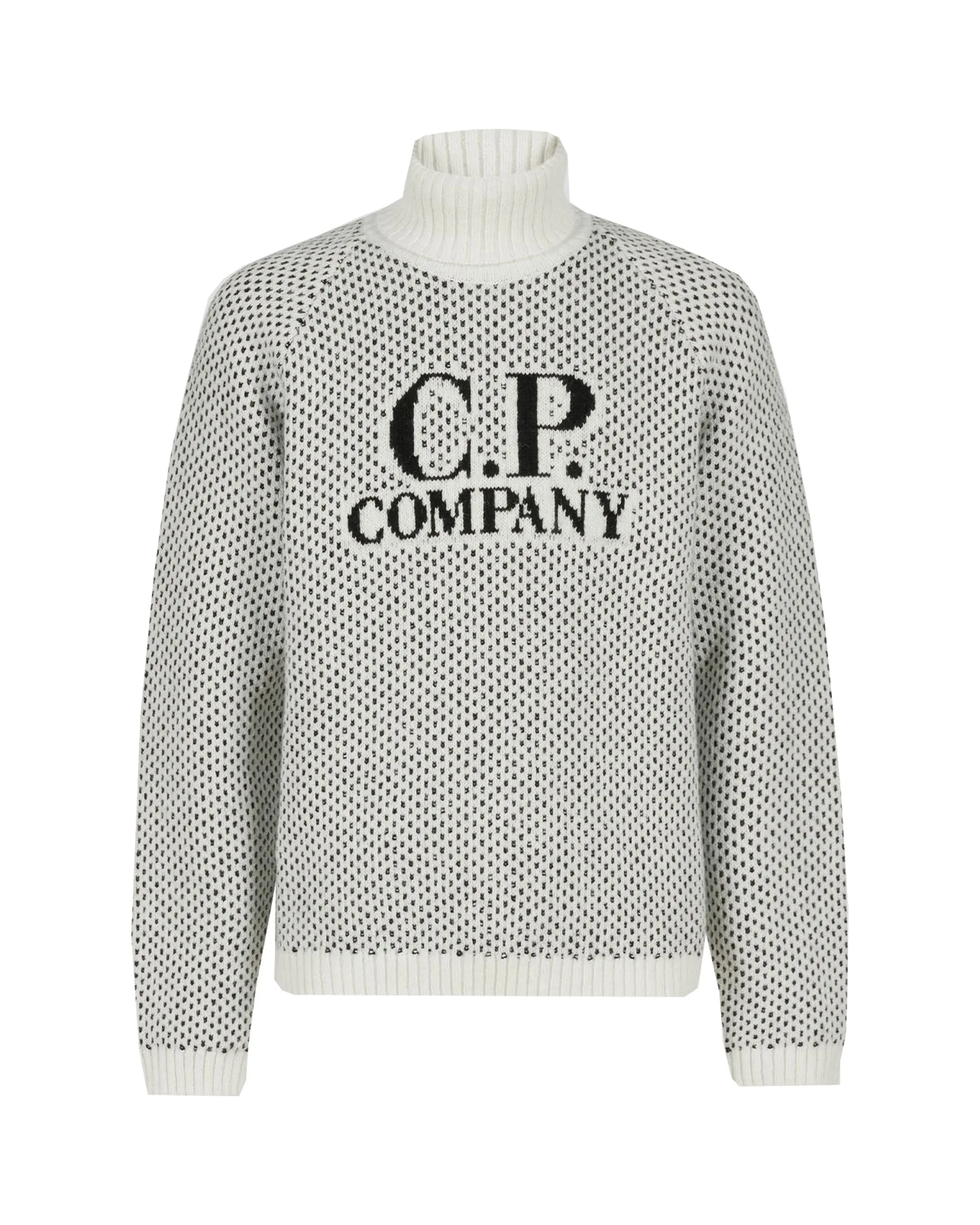 CP Company Wool Jacquard 3 Roll Neck Knit