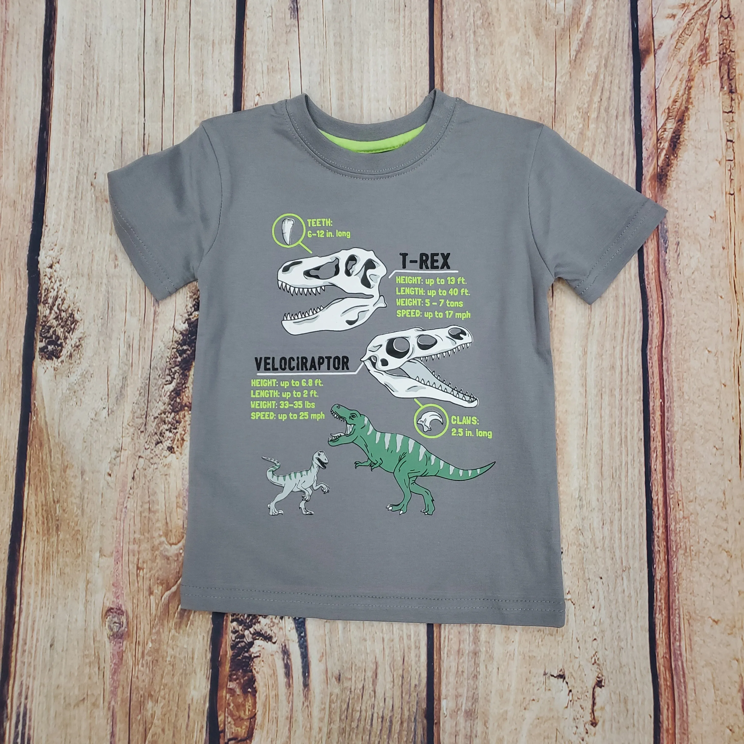 CR SPORTS T-REX VELOCIRAPTOR FACT TEE