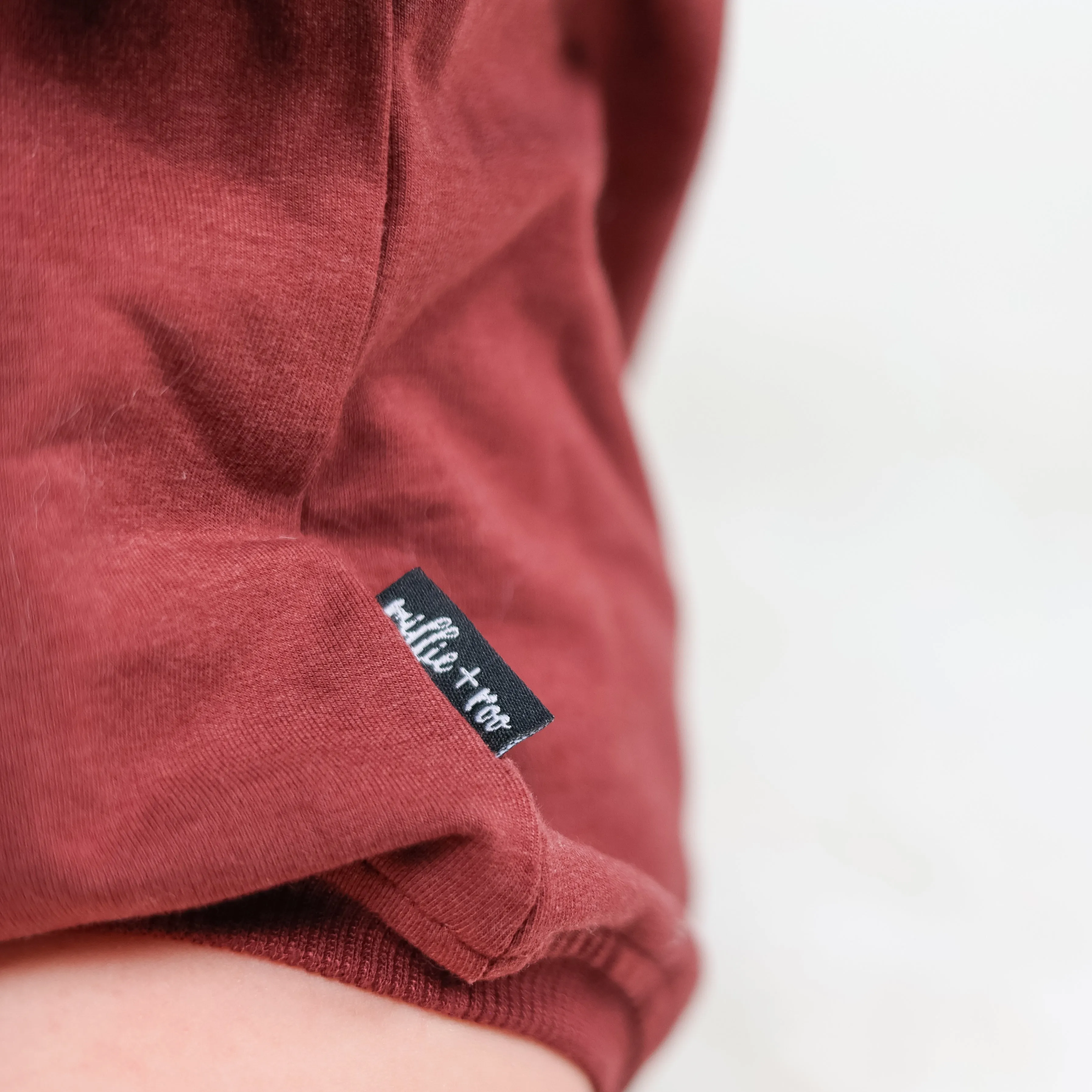 Crew Neck Romper- Oxblood