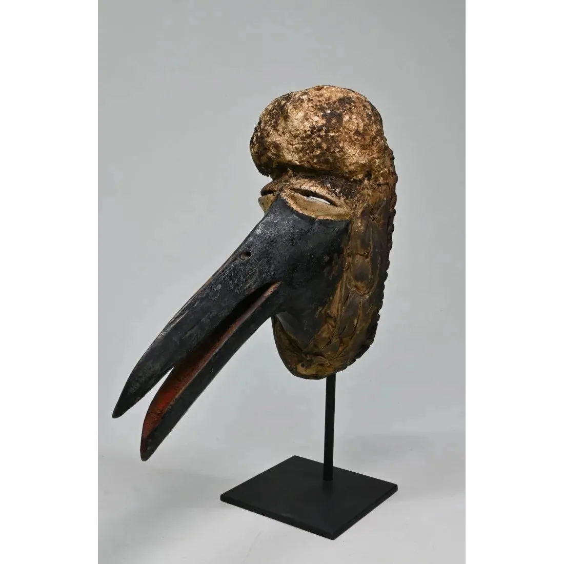 Dan Avian Ge Gon Anthropomorphic Dance Mask With Beak, Cte d'Ivoire #978