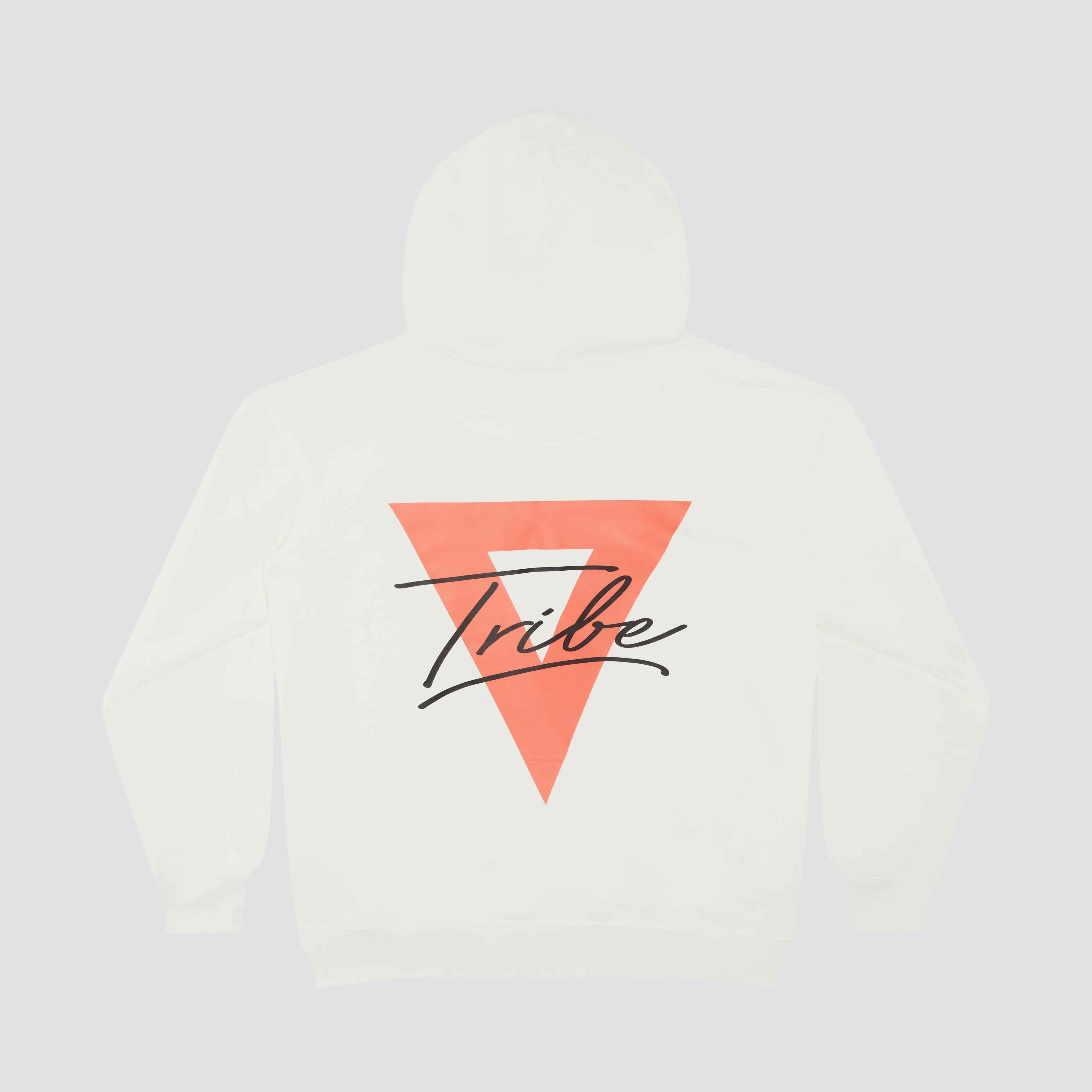 Dvine Tribe White On Peach Hoodie - Off White