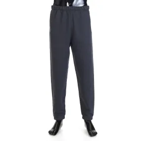 Embroidered Scritto Jogging Trousers - Dark Grey Melange, Fleece Cotton