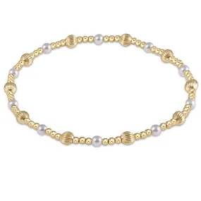 ENewton 4mm Pearl Gold Dignity Sincerity Bracelet