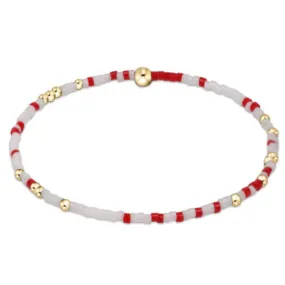 ENewton Gameday Bright Red/White Hope Unwritten Bracelet