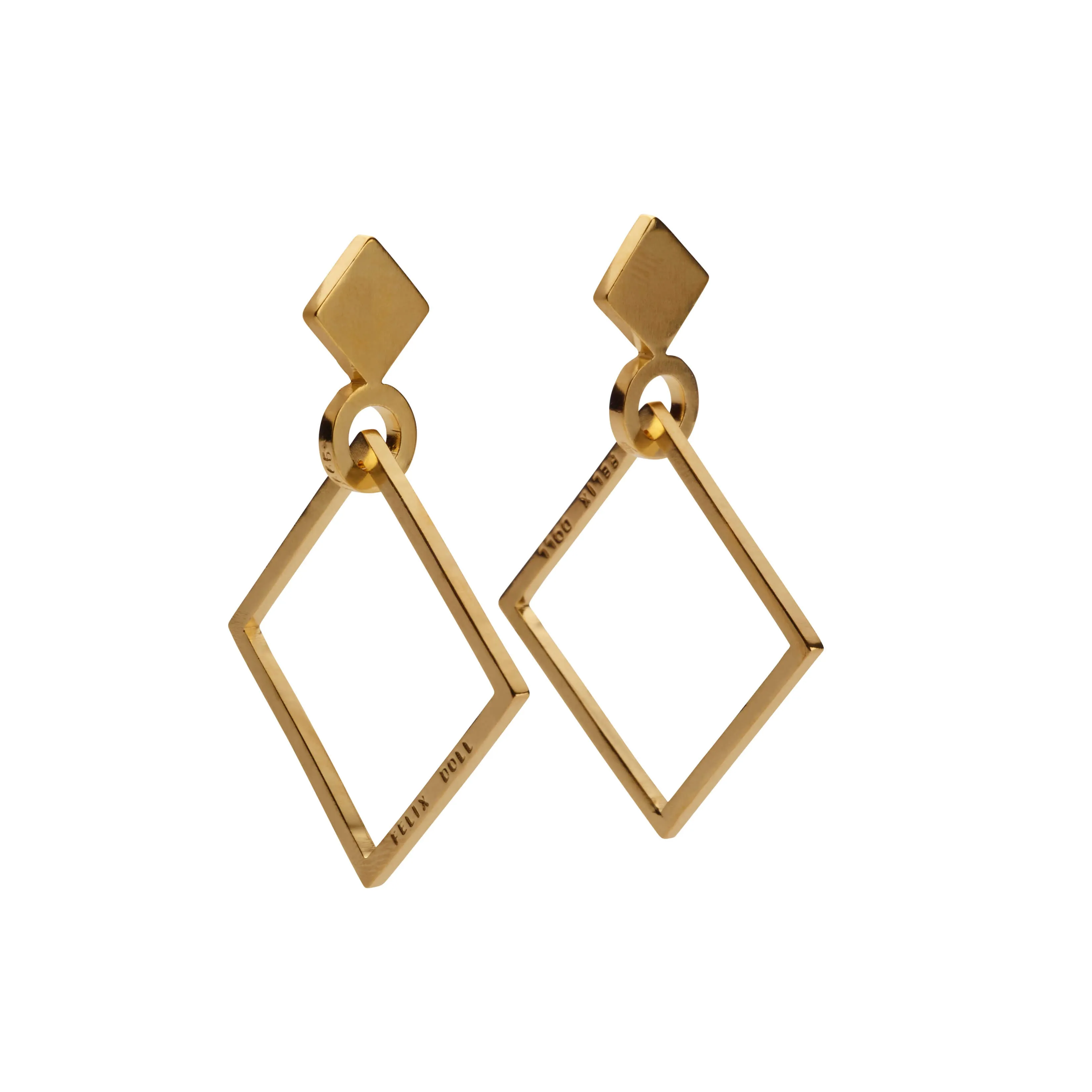 F 665 - Loose Rectangle Earrings