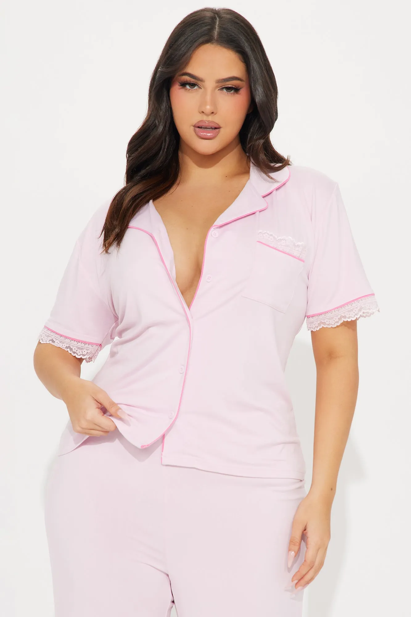 Feeling Pretty PJ Pant Set - Pink