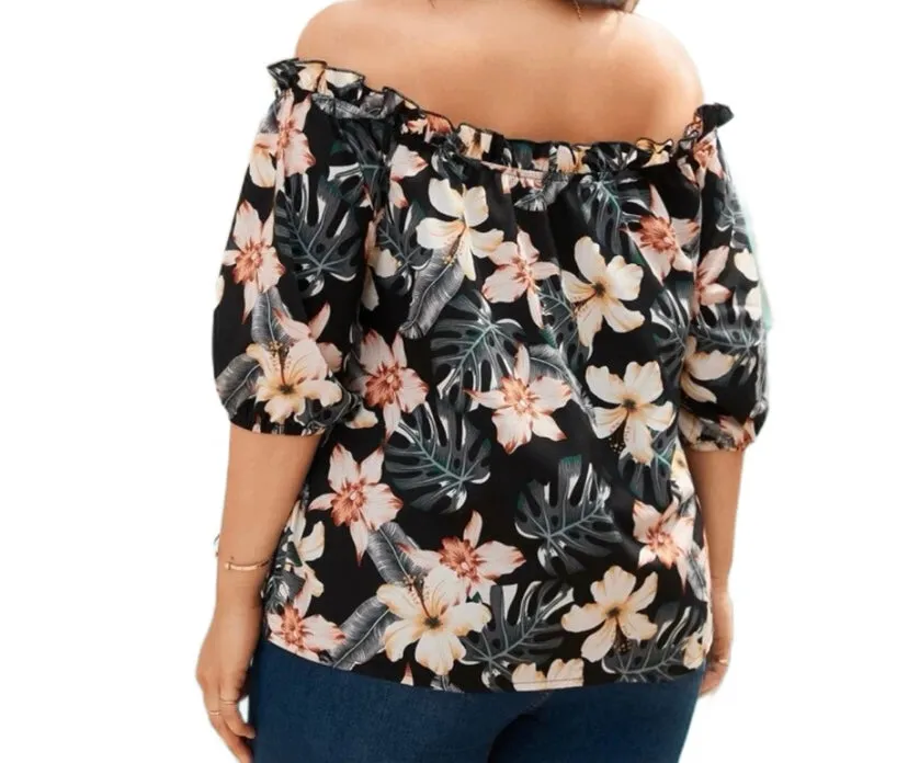 Floral Off the Shoulder Blouse