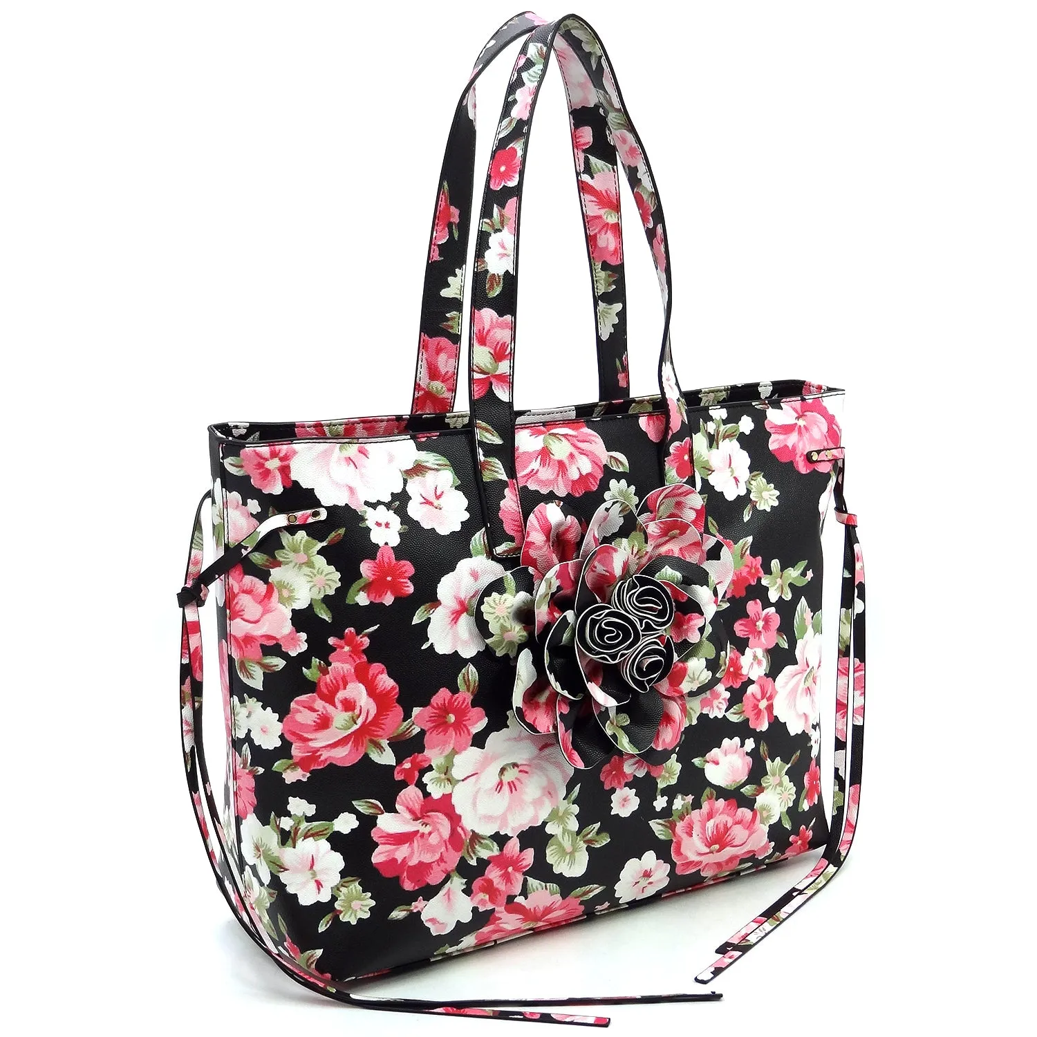 Flower Shopper Handbag in Cherry Blossom