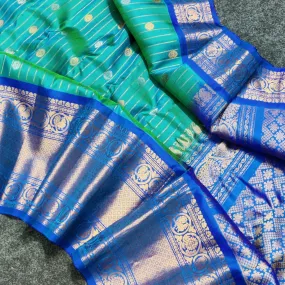 Gadwal Puresilk check sarees - GPS53