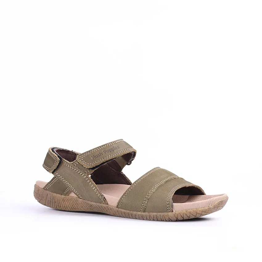 Gaius Backstrap Men's Sandals - Olive Nubuck