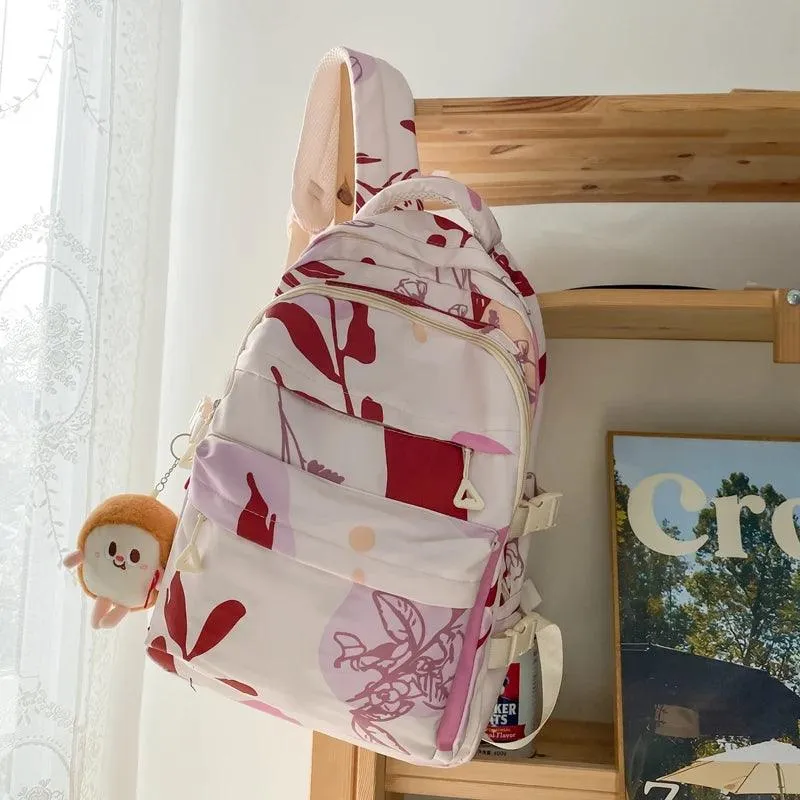 GC252: Comfortable, Stylish, Floral, Cool Backpack - Girly Fashion