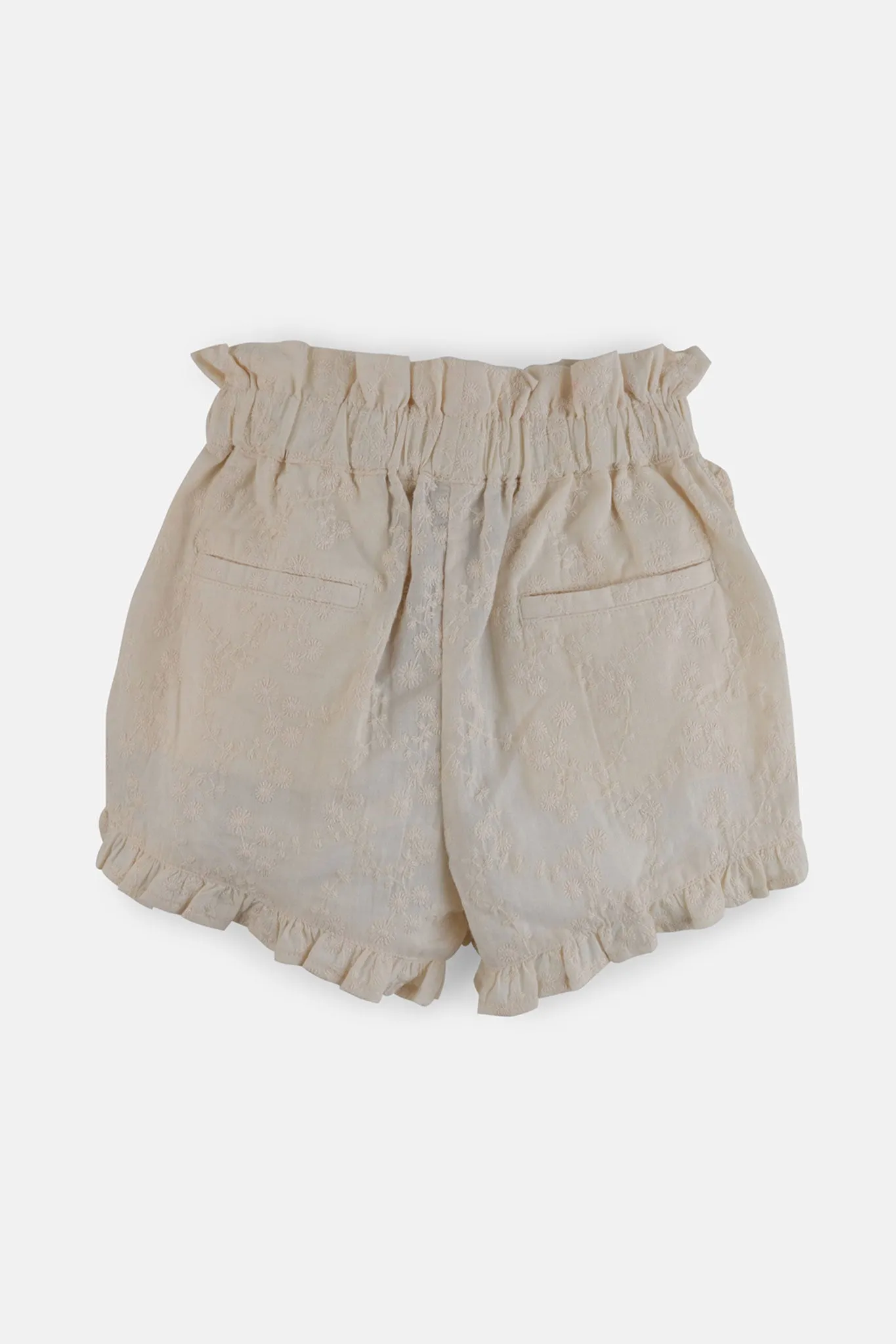 Gingersnaps Embroidered Shorts with Frills