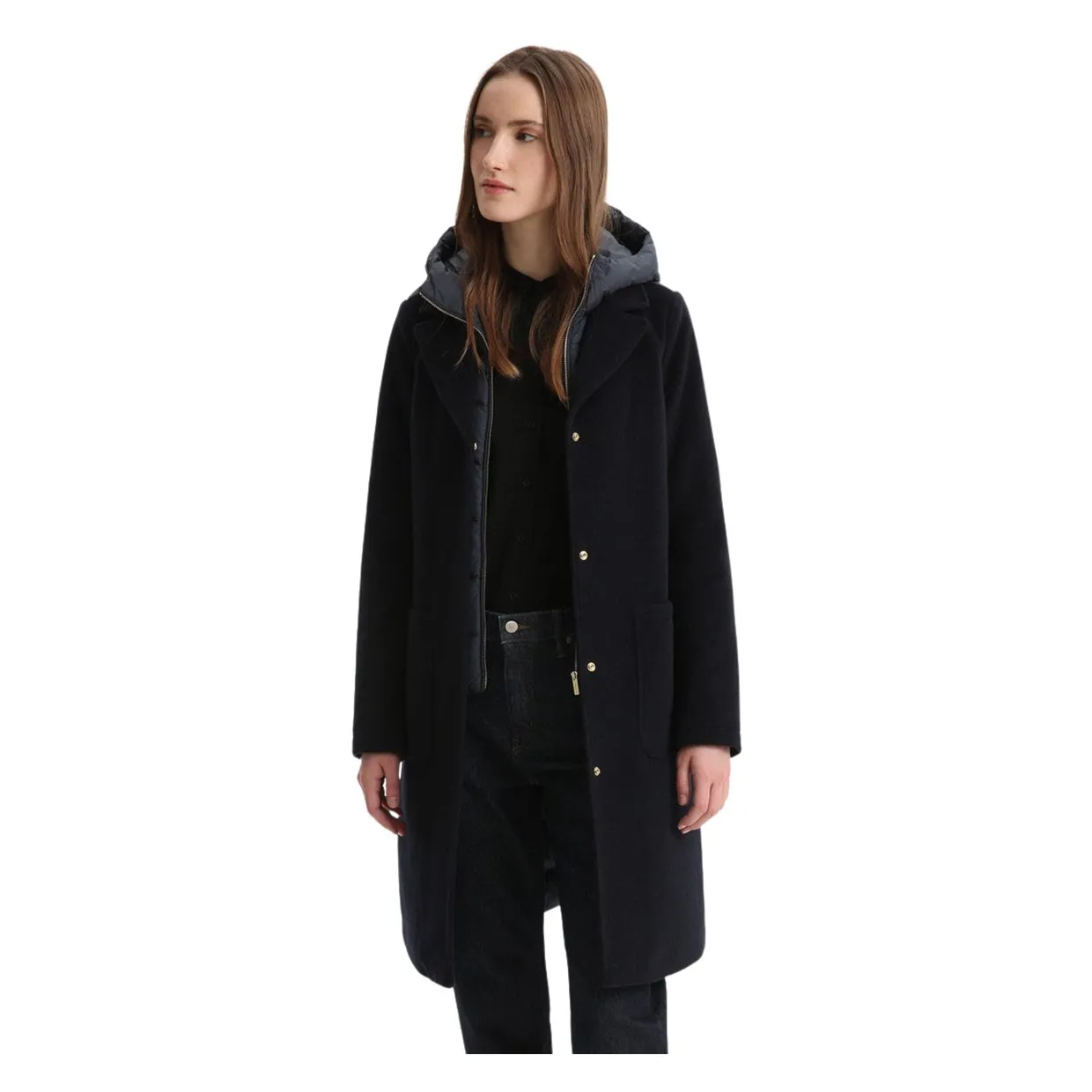 Giubbino Woolrich Kuna Parka Blu Melton