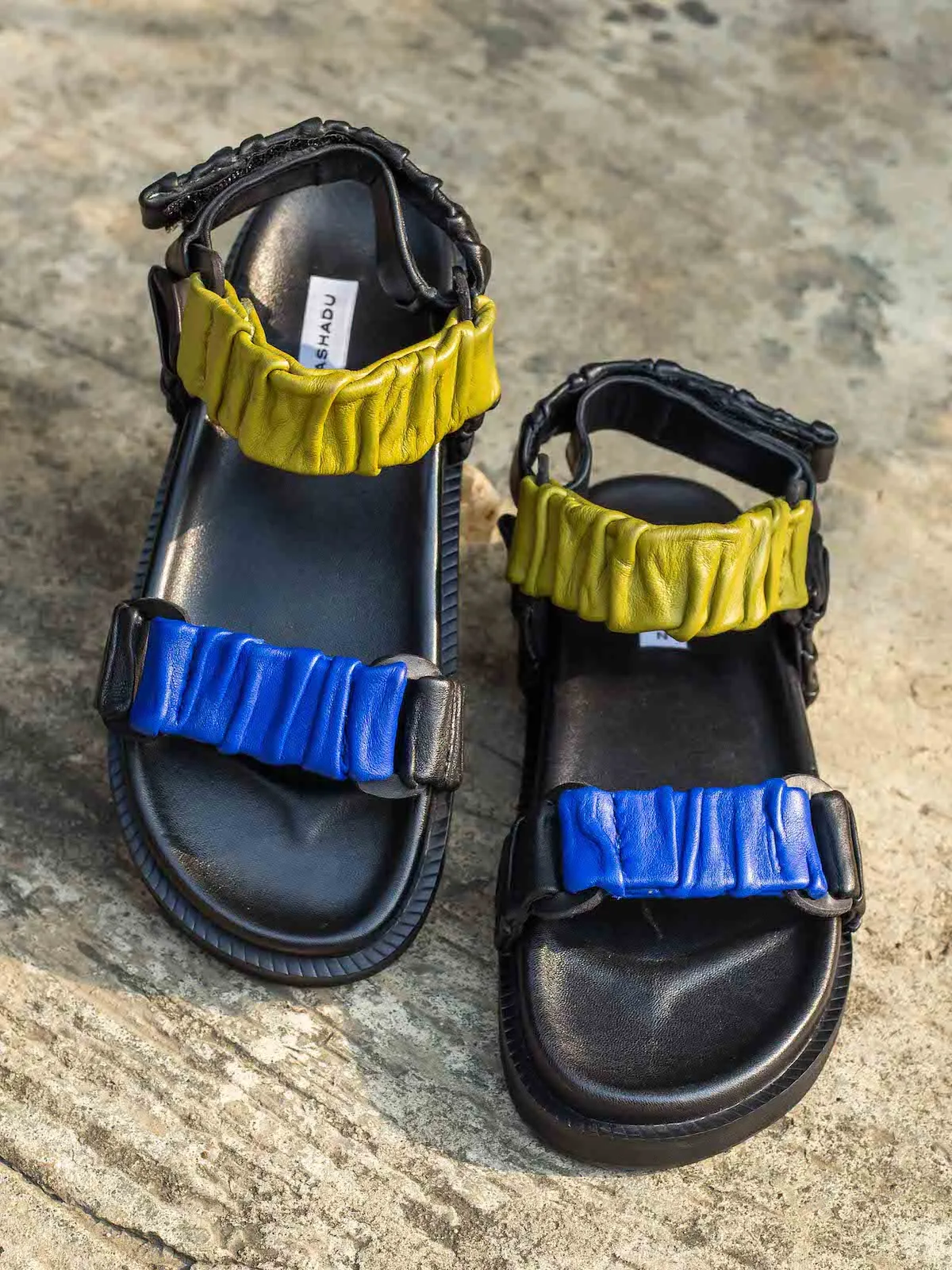 Green & Blue Avery Sandals