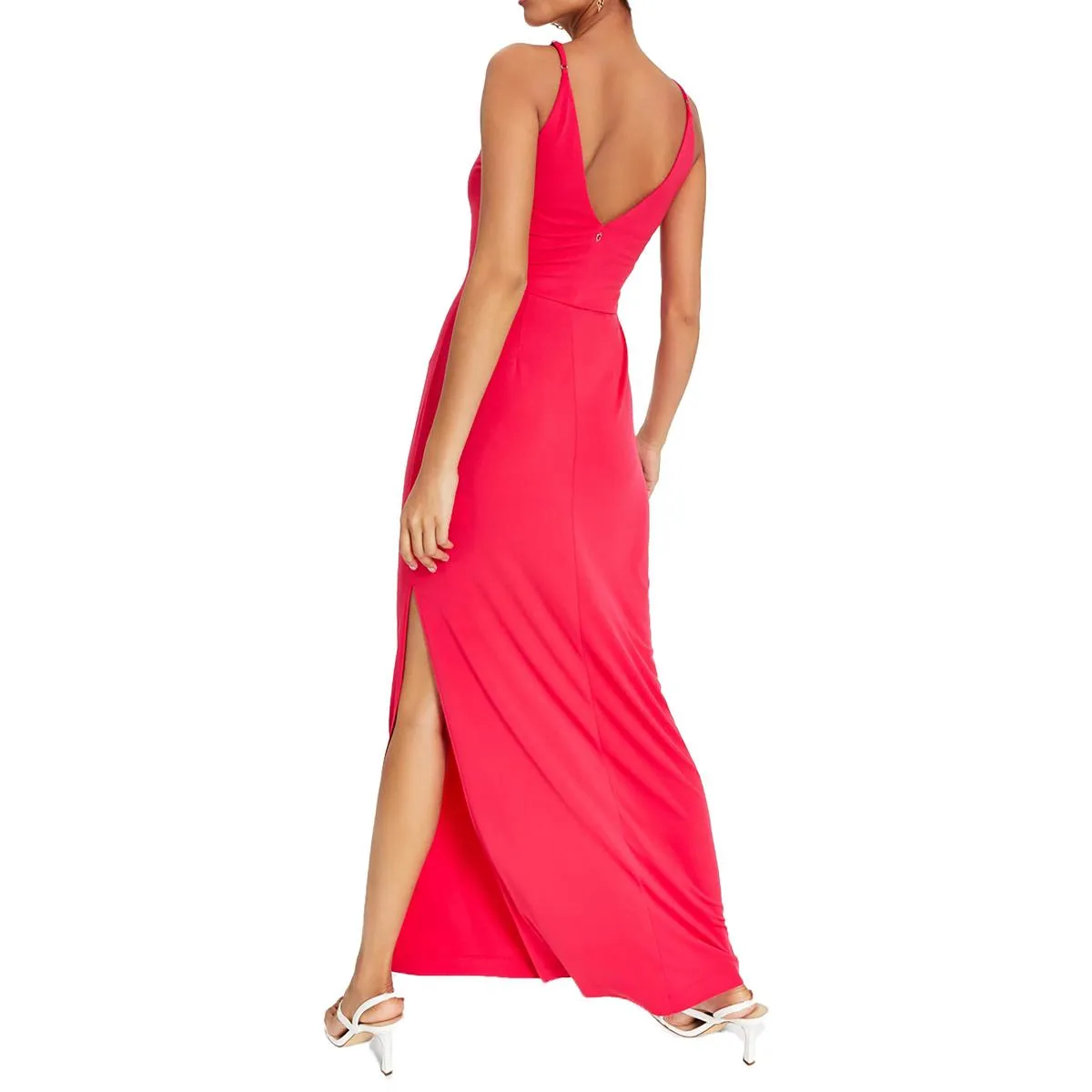 Guess Womens Ramsha Satin Long Maxi Dress