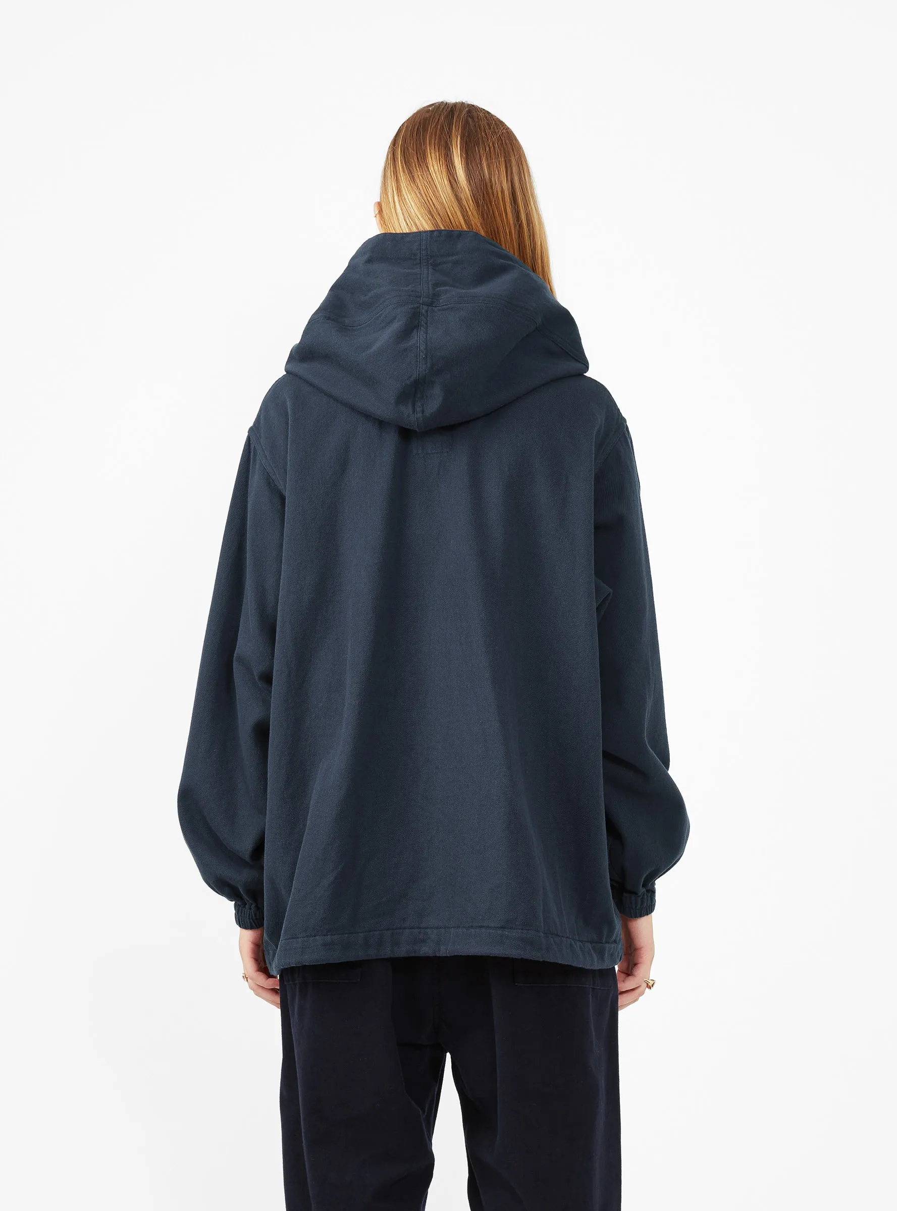 Hooded Pullover Parka Navy