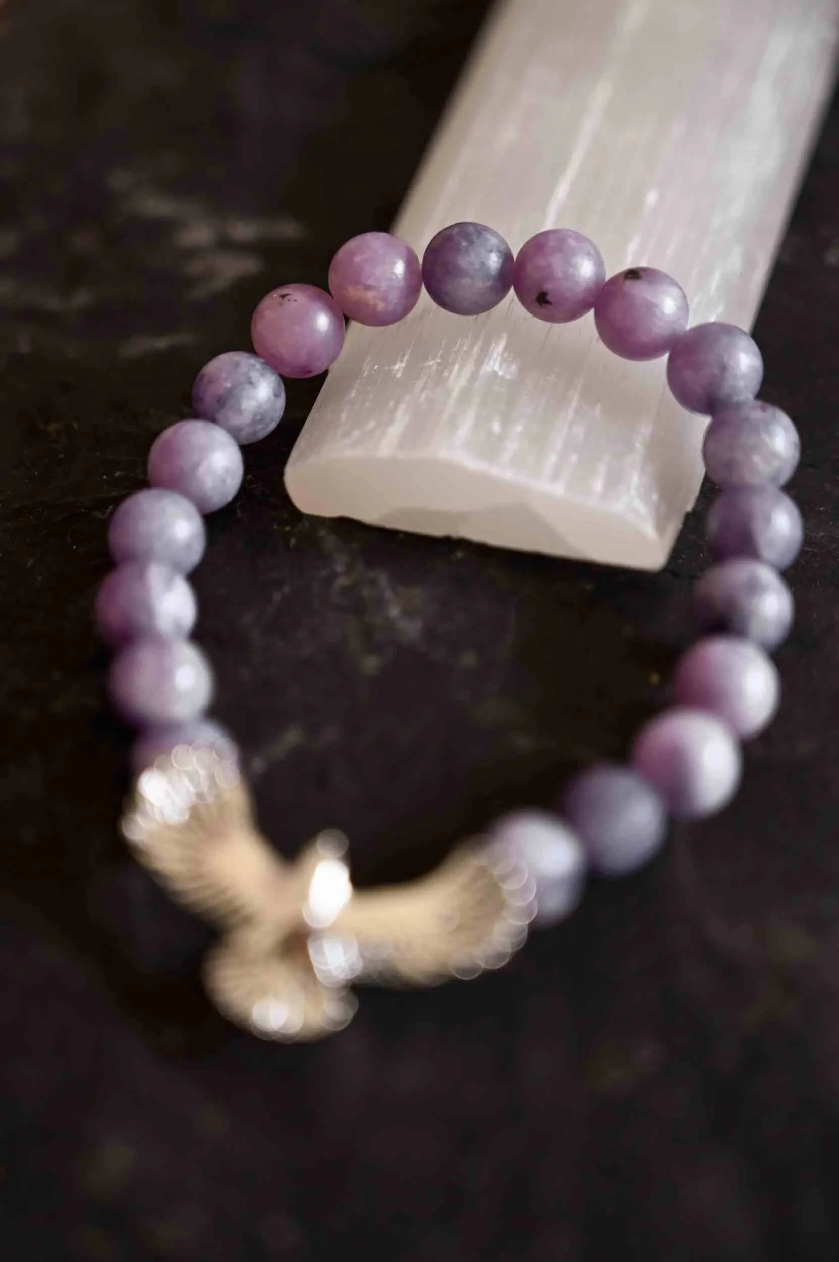 I Am At Peace Lepidolite Bracelet