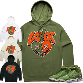 Jordan MVP 678 Sky J Olive Hoodie to Match - CELADON LOVER LOSER BAWS