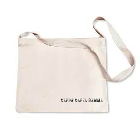 Kappa Kappa Gamma Sorority Messenger Bag with Cross Body Strap