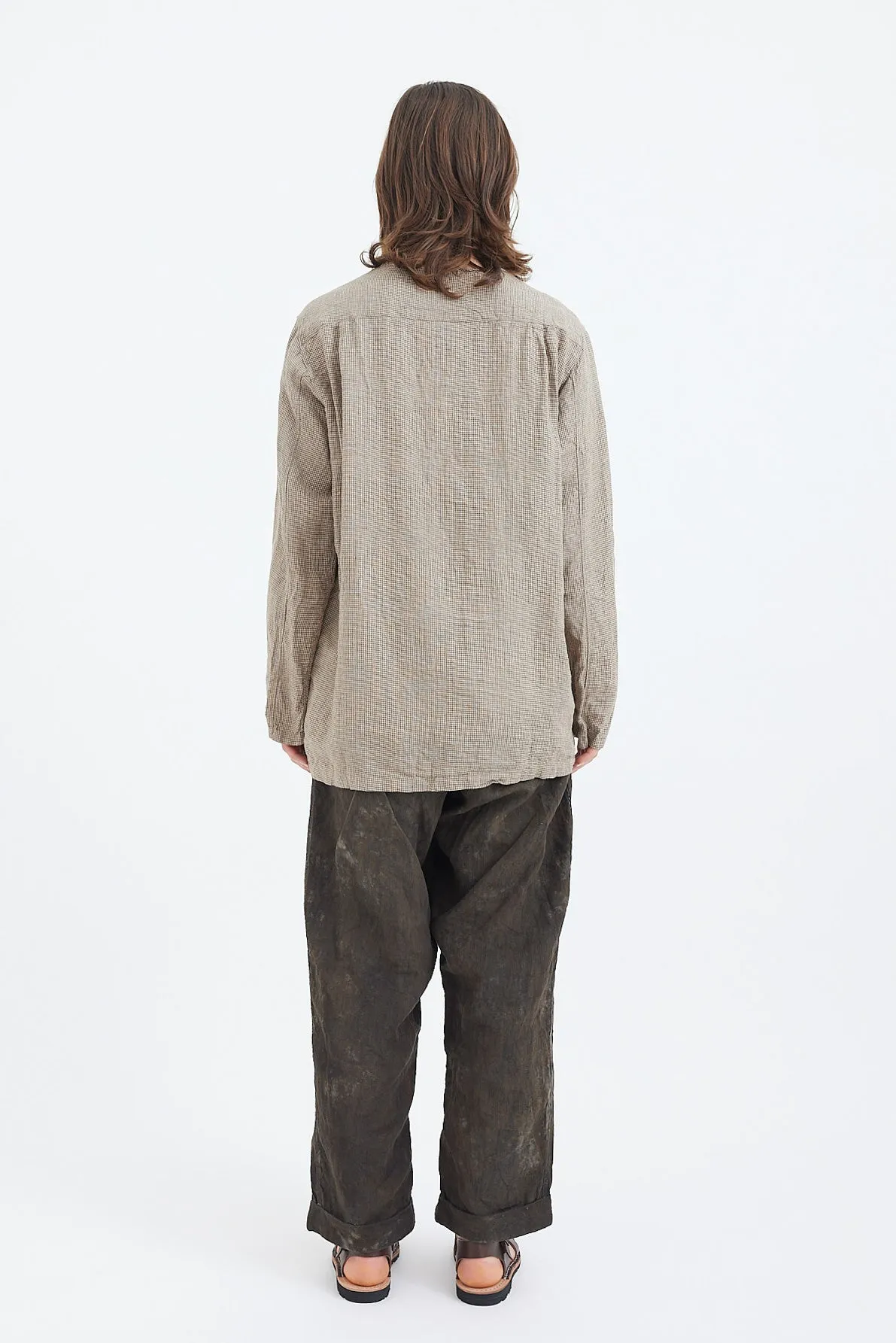 Kaval - No-Collar Shirt Linen