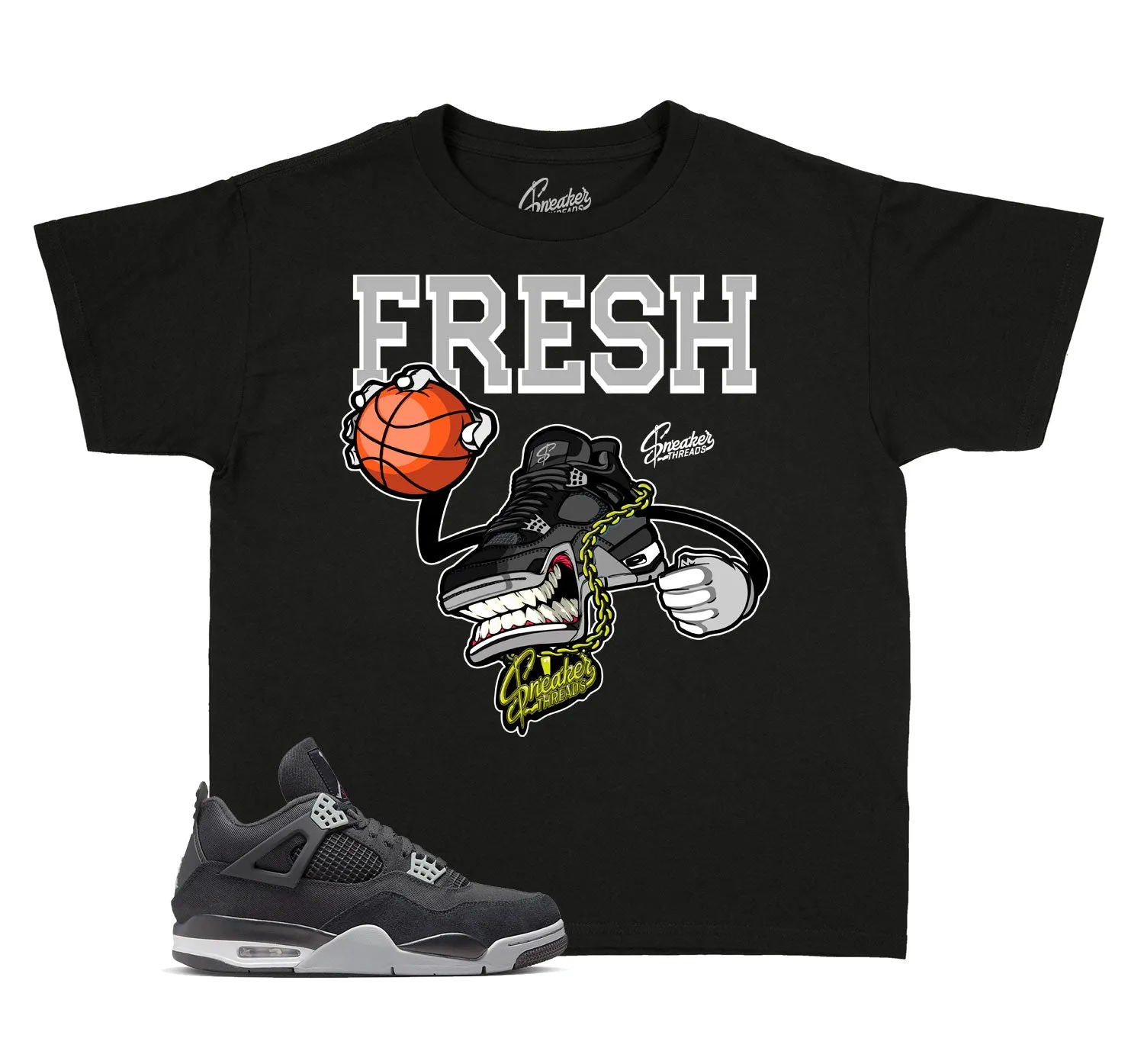 Kids - Black Canvas 4 Fly Kicks Shirt