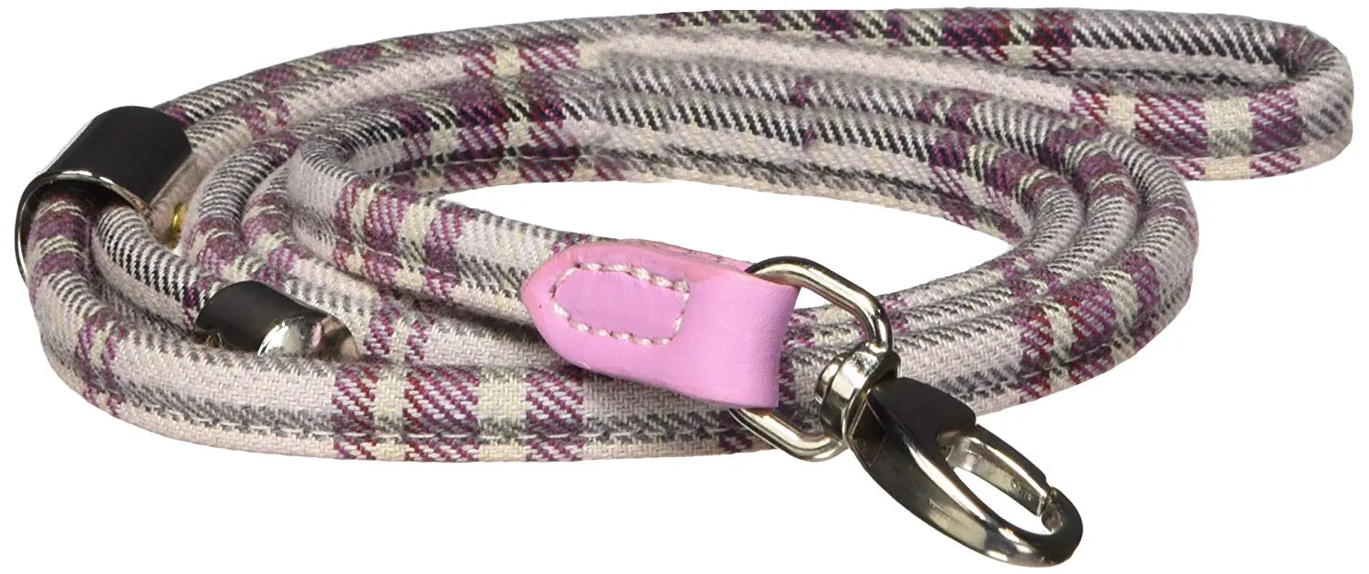 La Cinopelca "Cheri" Classic Tartan Harness & Rolled Leash Set