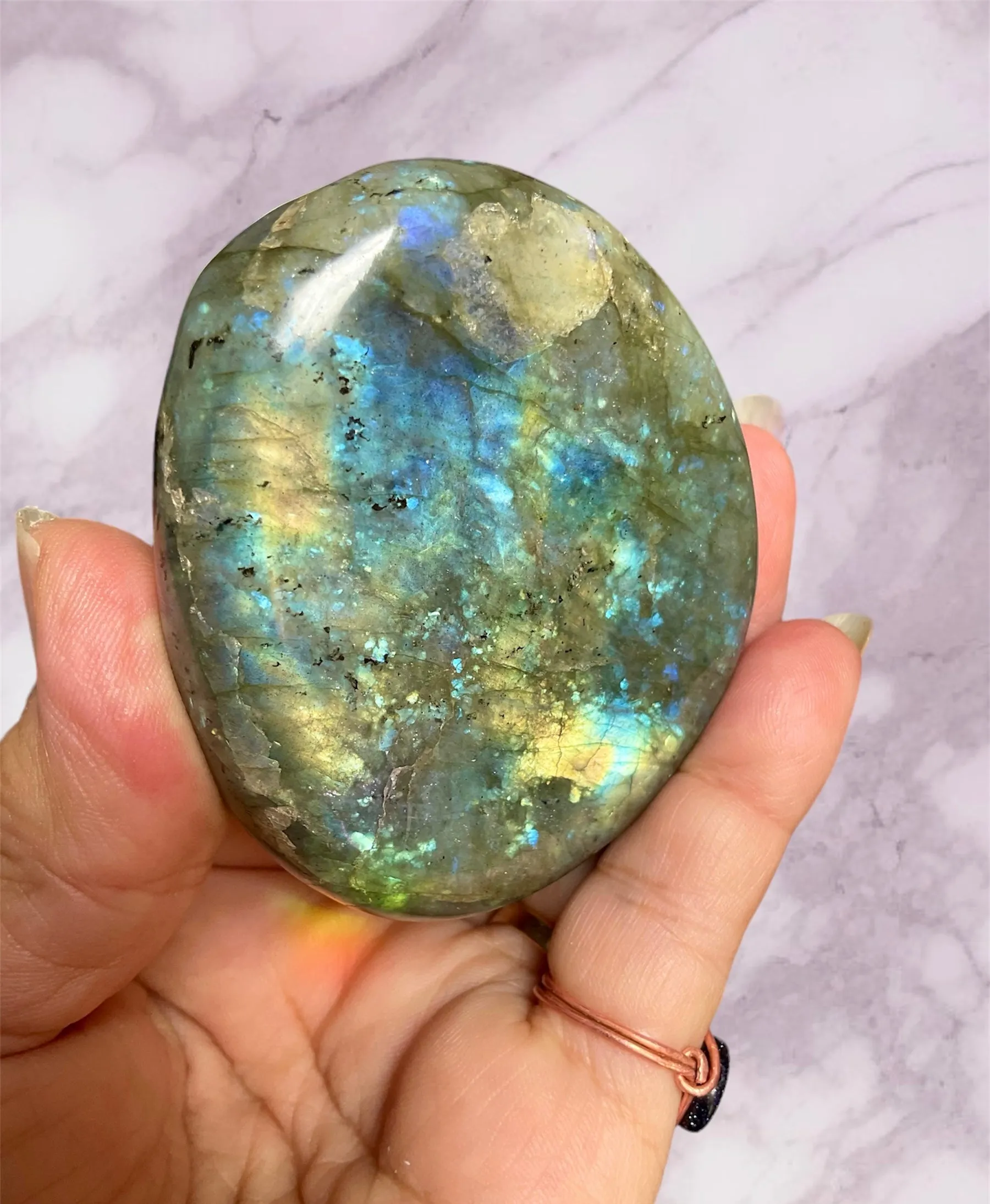 Labradorite Large Palm Stone