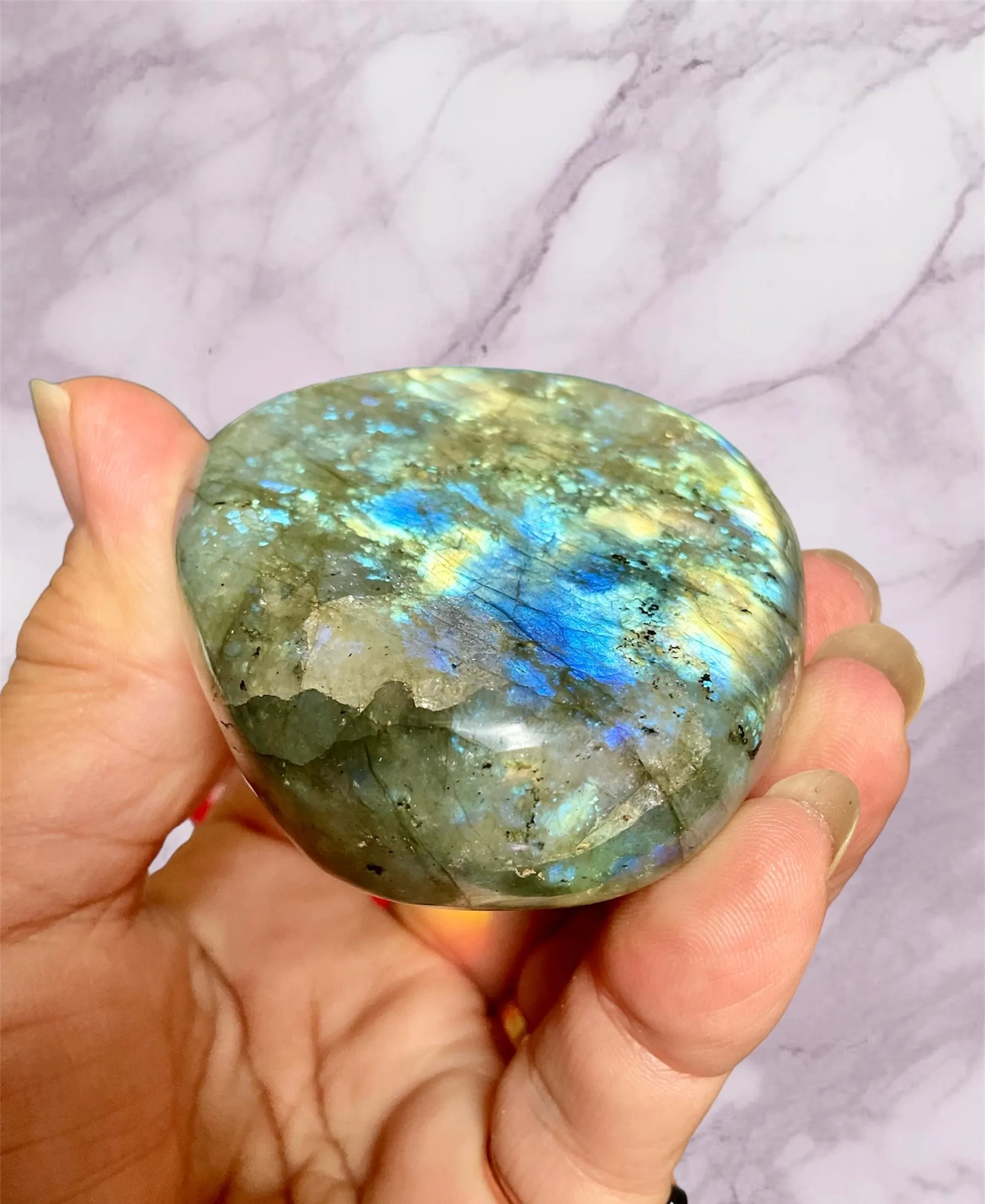 Labradorite Large Palm Stone