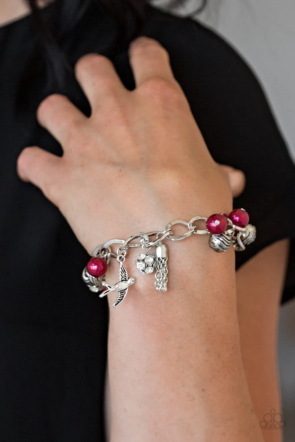 Lady Love Dove - Red Paparazzi Bracelet