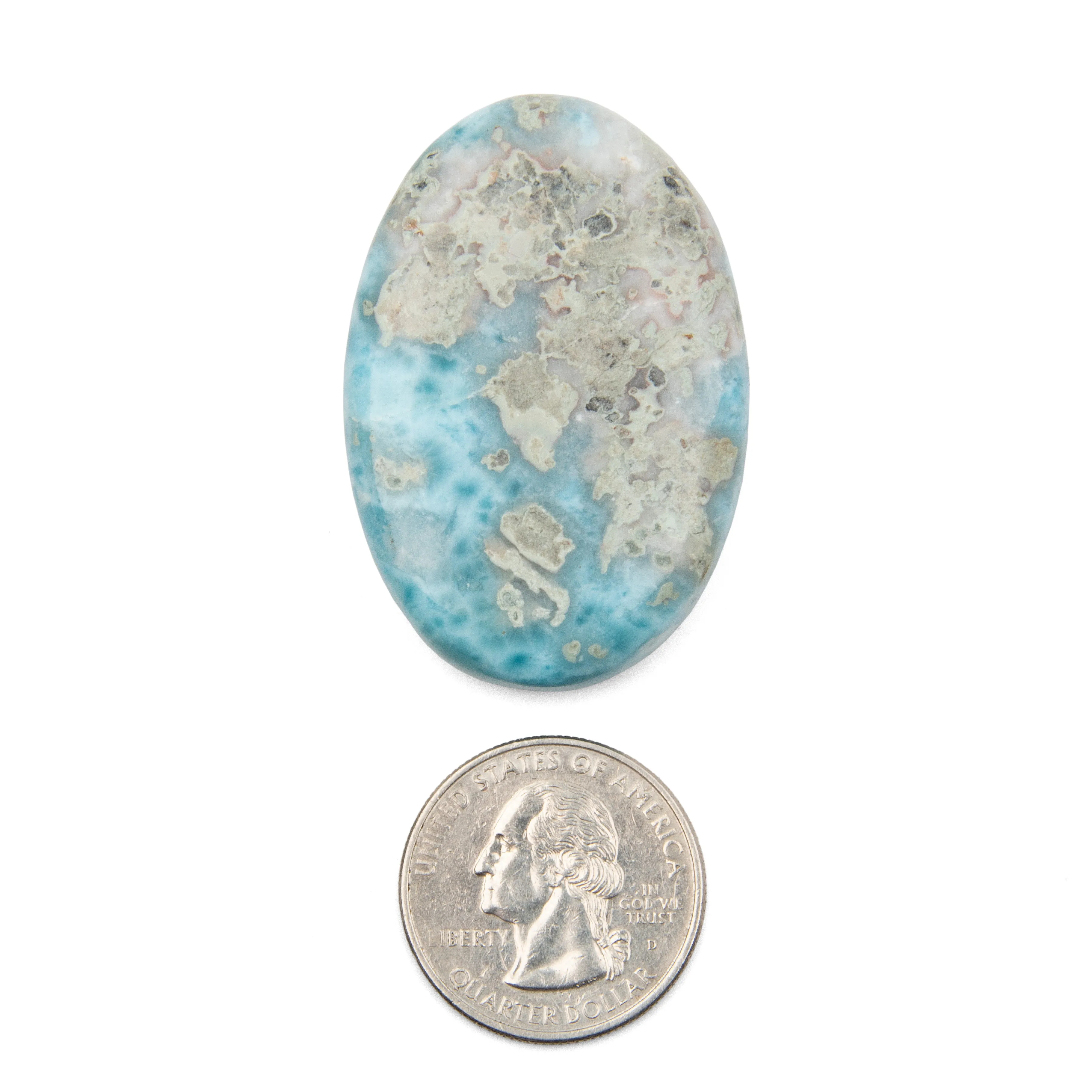 Larimar Palm Stone