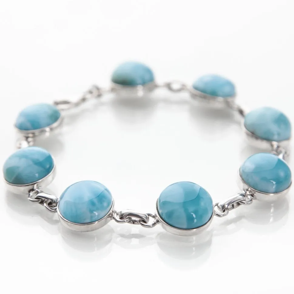 Larimar Stones Bracelet Maya