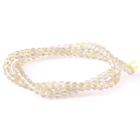 Lemon Quartz 4x6mm Faceted Rondelle - 15-16 Inch