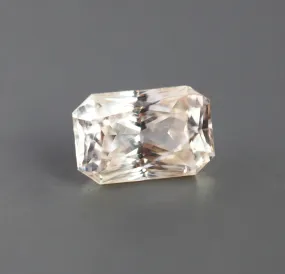 Loose 3.25 Ct Octagon Peach Pink Sapphire