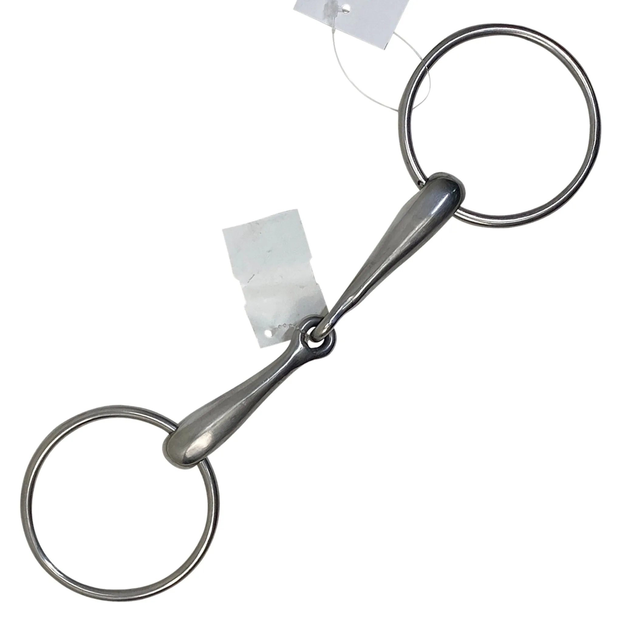 Loose Ring Hollow Mouth Snaffle Bit in Stainless Steel - 6