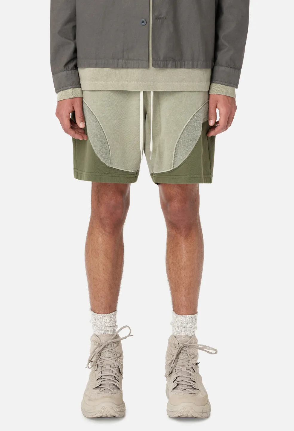 Loose Stitch Shorts / Washed Olive